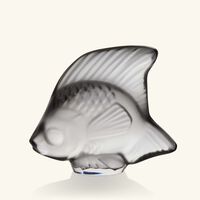 منحوتة على شكل سمكة صغيرة رمادية لاليك منحوتة على شكل سمكة صغيرة رمادية