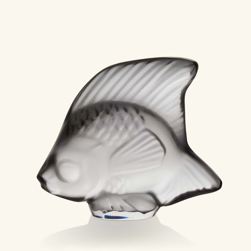 منحوتة على شكل سمكة صغيرة رمادية لاليك منحوتة على شكل سمكة صغيرة رمادية