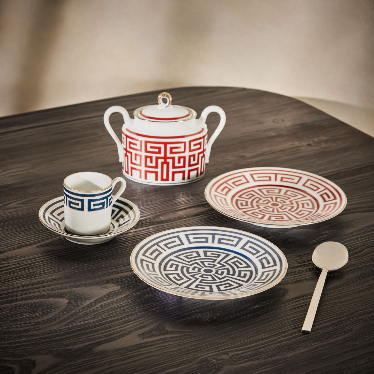 ginori 1735 antico doccia tea saucer blue