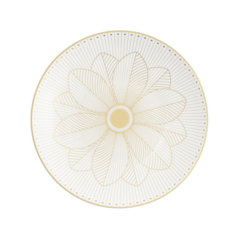 Malmaison Imperiale Porcelain Bread Plate Gold Finish, large