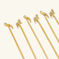 ira udaipur sagar swizzle stir gold set of 6