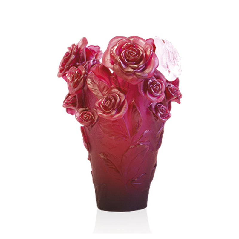 Red Vase & White Flower Rose Passion, large