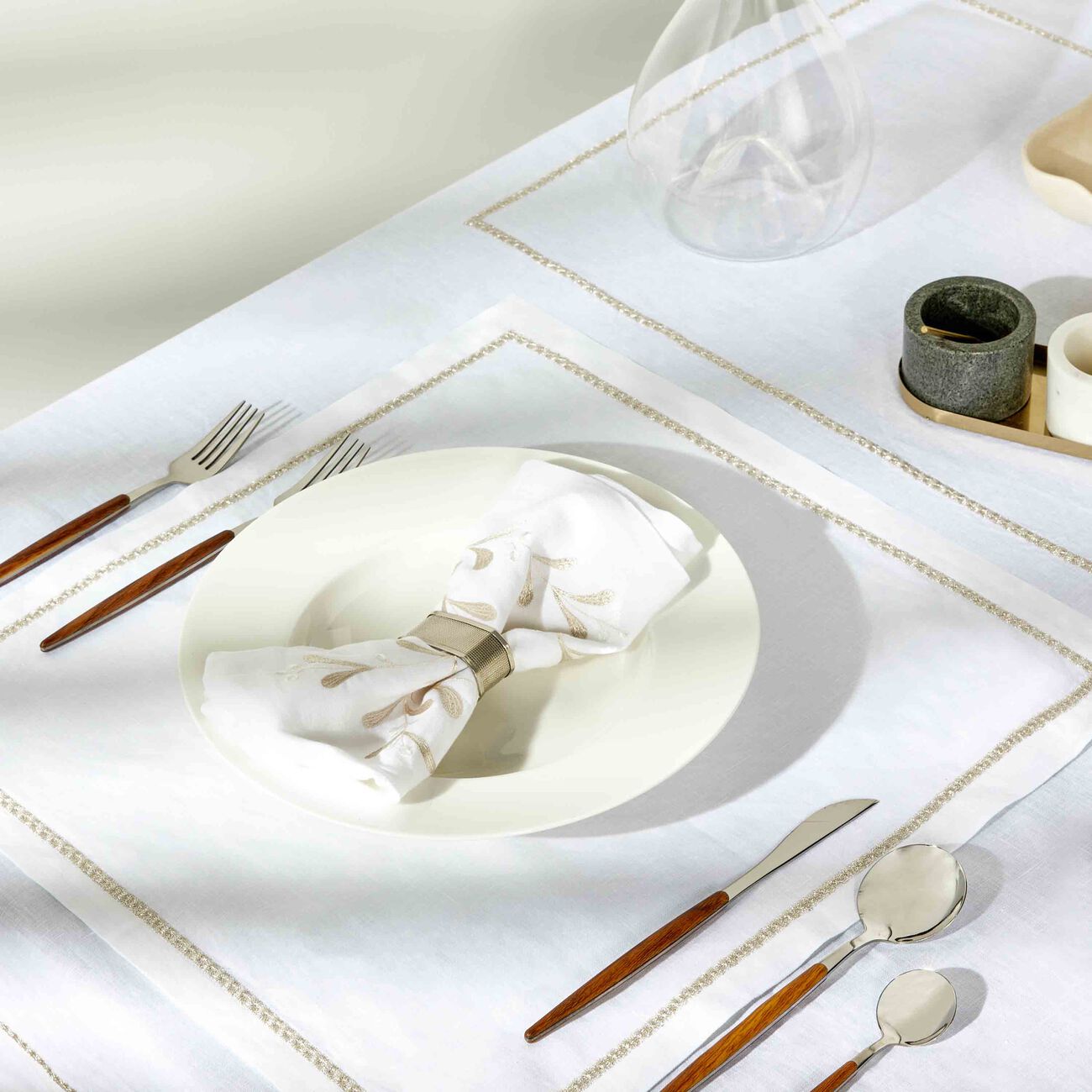 Rosely Napkin Silver catherine denoual rosely napkin silver