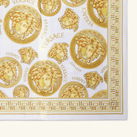 Medusa Amplified Napkin & Placemat White Set Of 2 versace medusa amplified napkin placemat white set of 2
