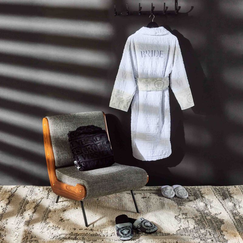 versace i love baroque bride bath robe extra large white