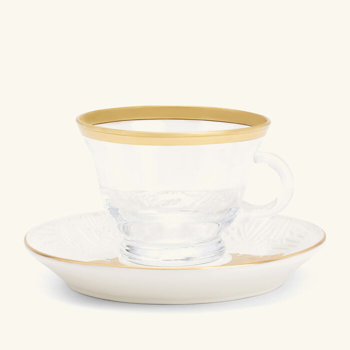 villari acapulco cappuccino cup   saucer clear