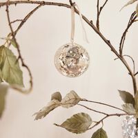 كريستوفل كرة بوكيه جيفر المطلية بالفضة لتزيين شجرة الأعياد 2025