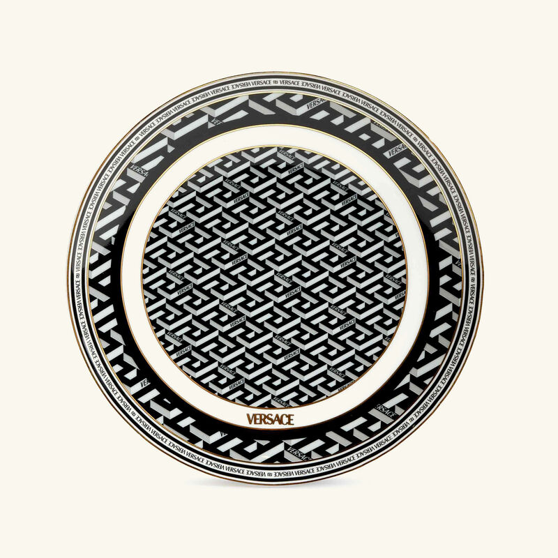 versace la greca signature bread   butter plate round 16cm