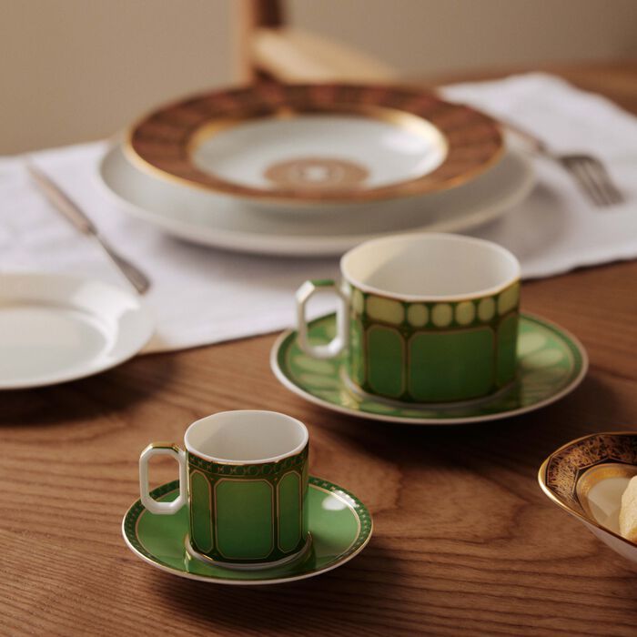 rosenthal signum fern coffee cup   saucer green