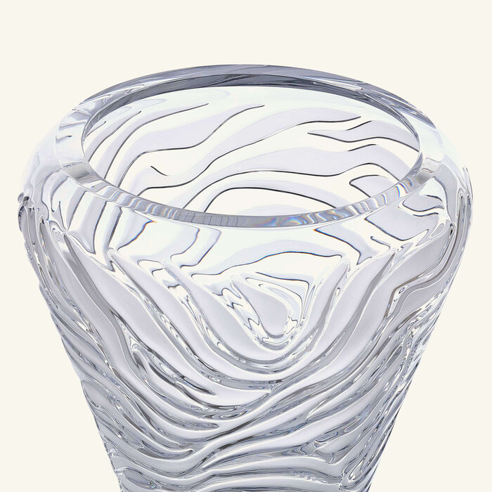 lalique zebra vase large clear limited edition