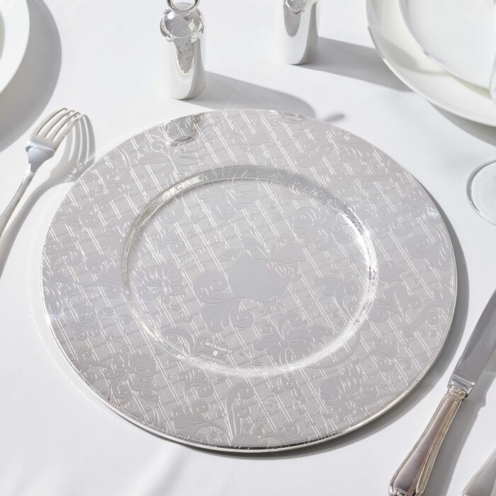 christofle jardin d eden charger plate silver plated 32cm