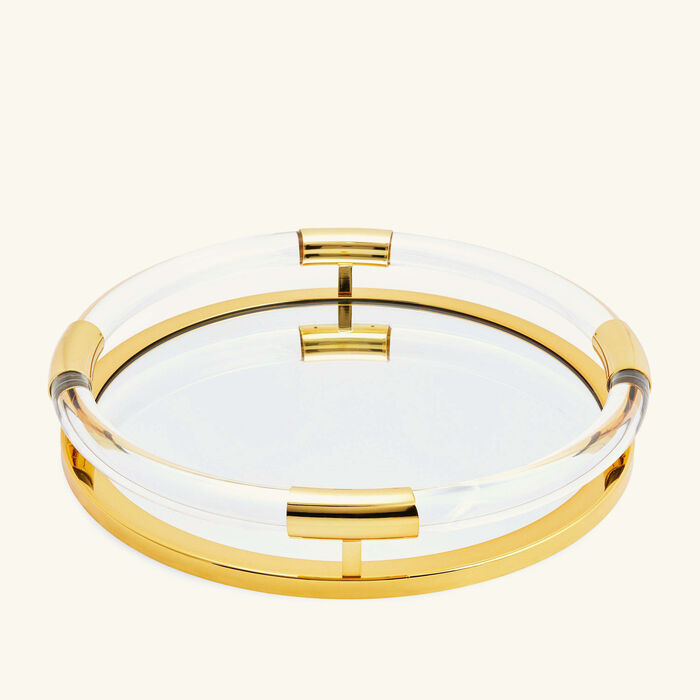 jonathan adler jacques tray round large gold
