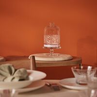 dimlaj nagham cake stand with lid clear 12cm