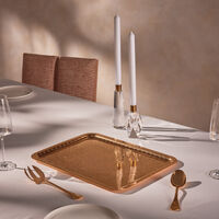christofle jardin d eden serving tray rectangular large gold