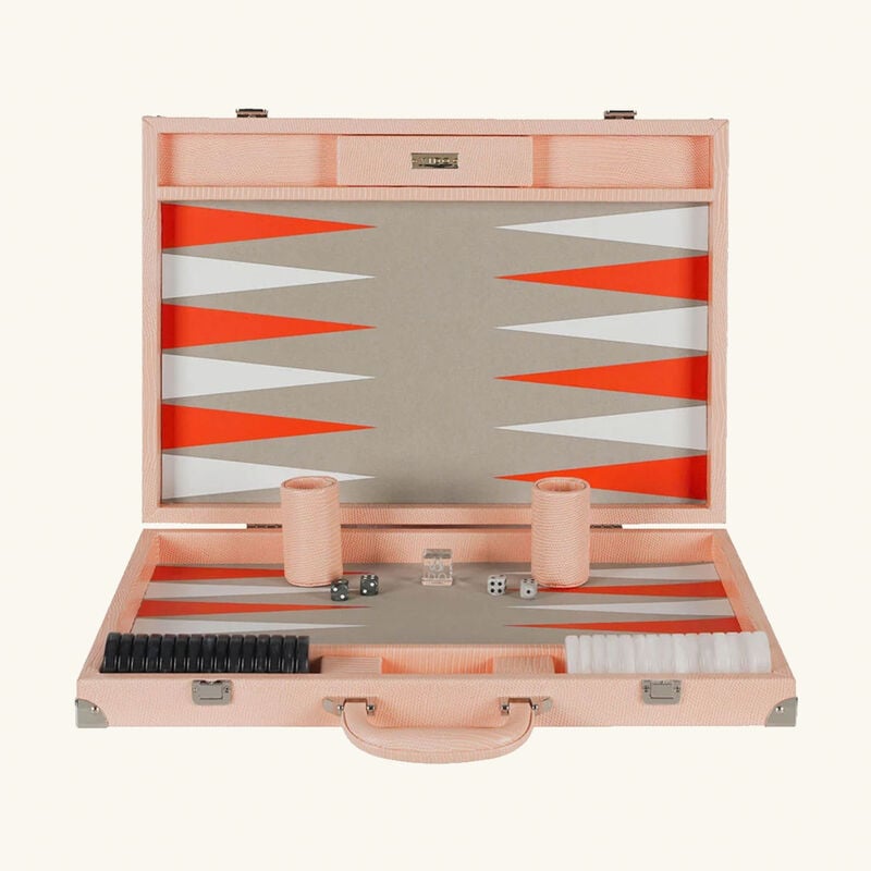 Apricot Lizard Backgammon Set vido apricot lizard backgammon set