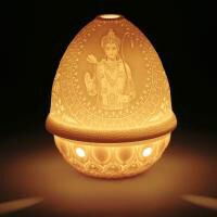 مصباح ليثوفان مزيّّن بنقش شخصية راما الهندية, small