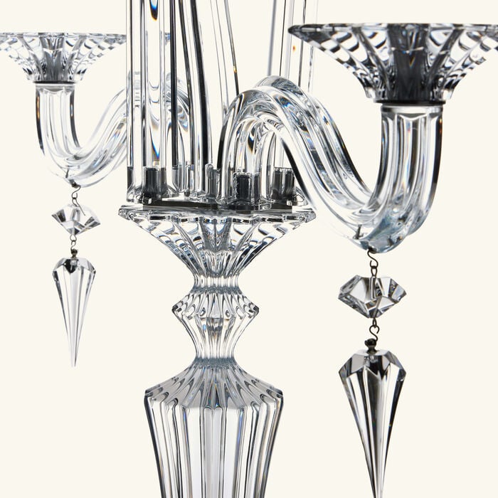 Mille Nuits Candlelabra Clear 3 Candles baccarat mille nuits candlelabra clear 3 candles