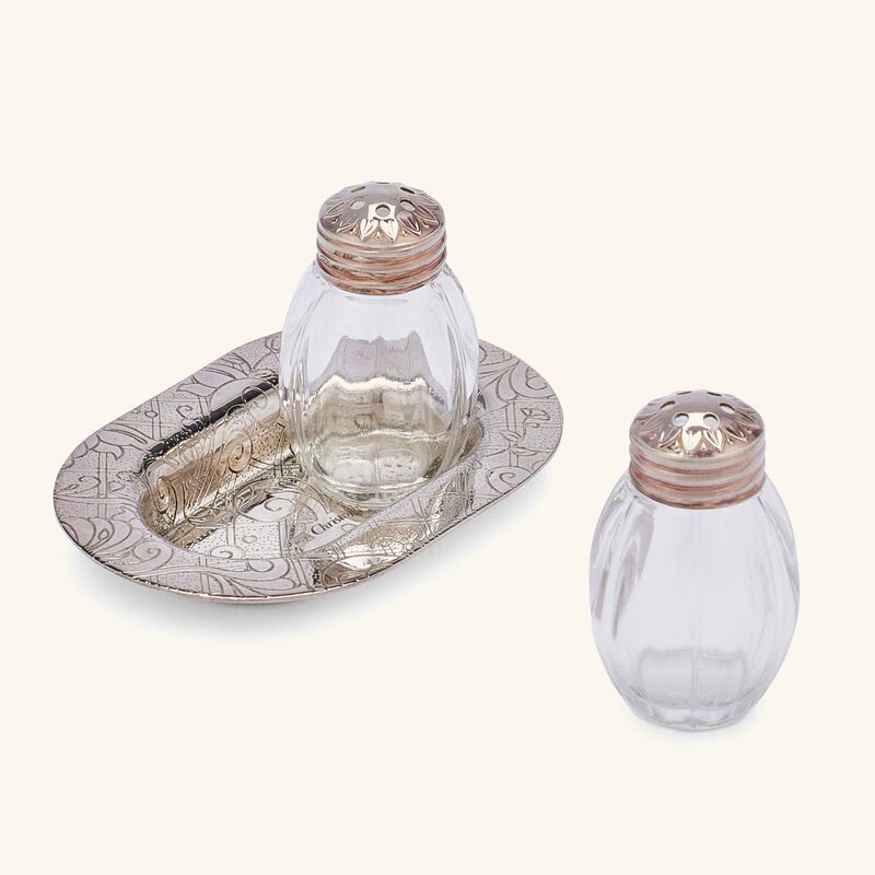 christofle jardin d eden salt   pepper shakers silver plated