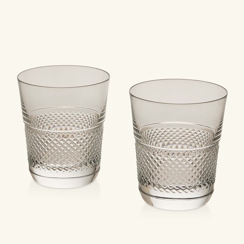baccarat diamant tumbler drinking glass clear