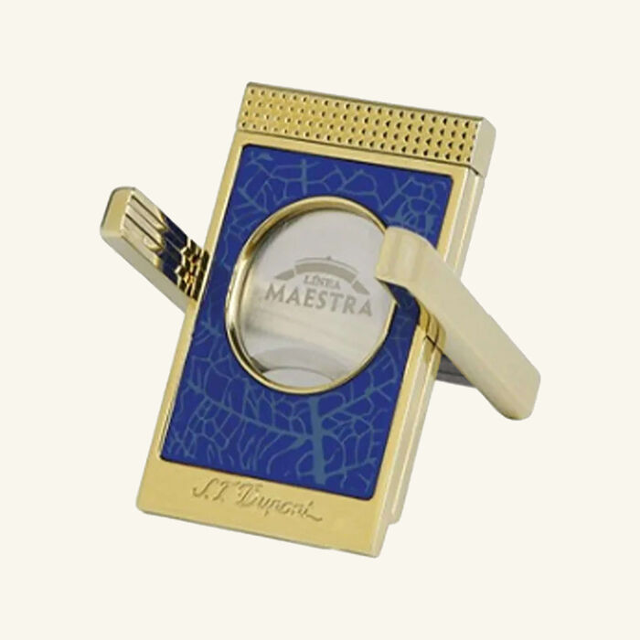 st dupont partagas cigar cutter blue