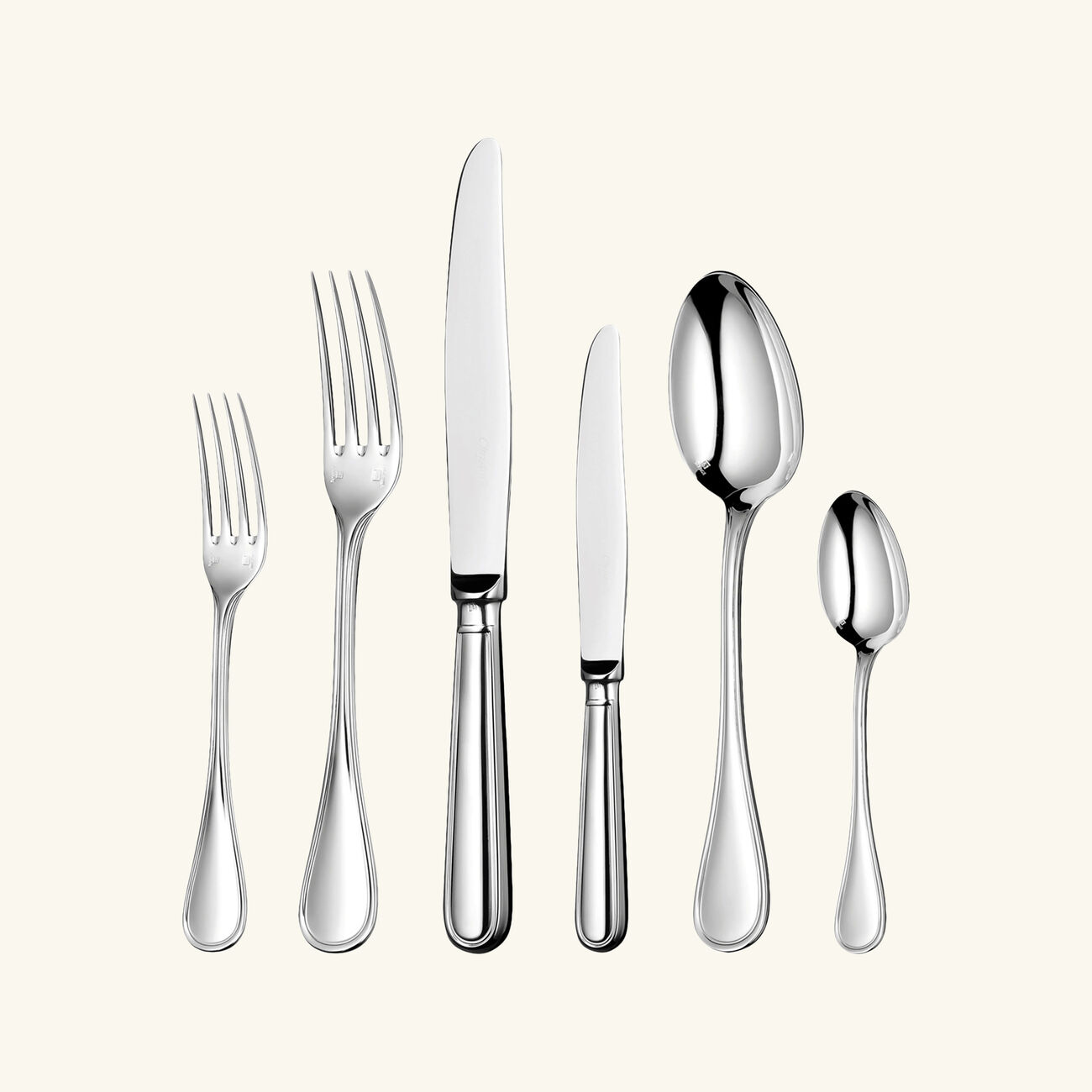 Albi Flatware Set with Chest Silver Plated christofle albi flatware set with chest silver plated