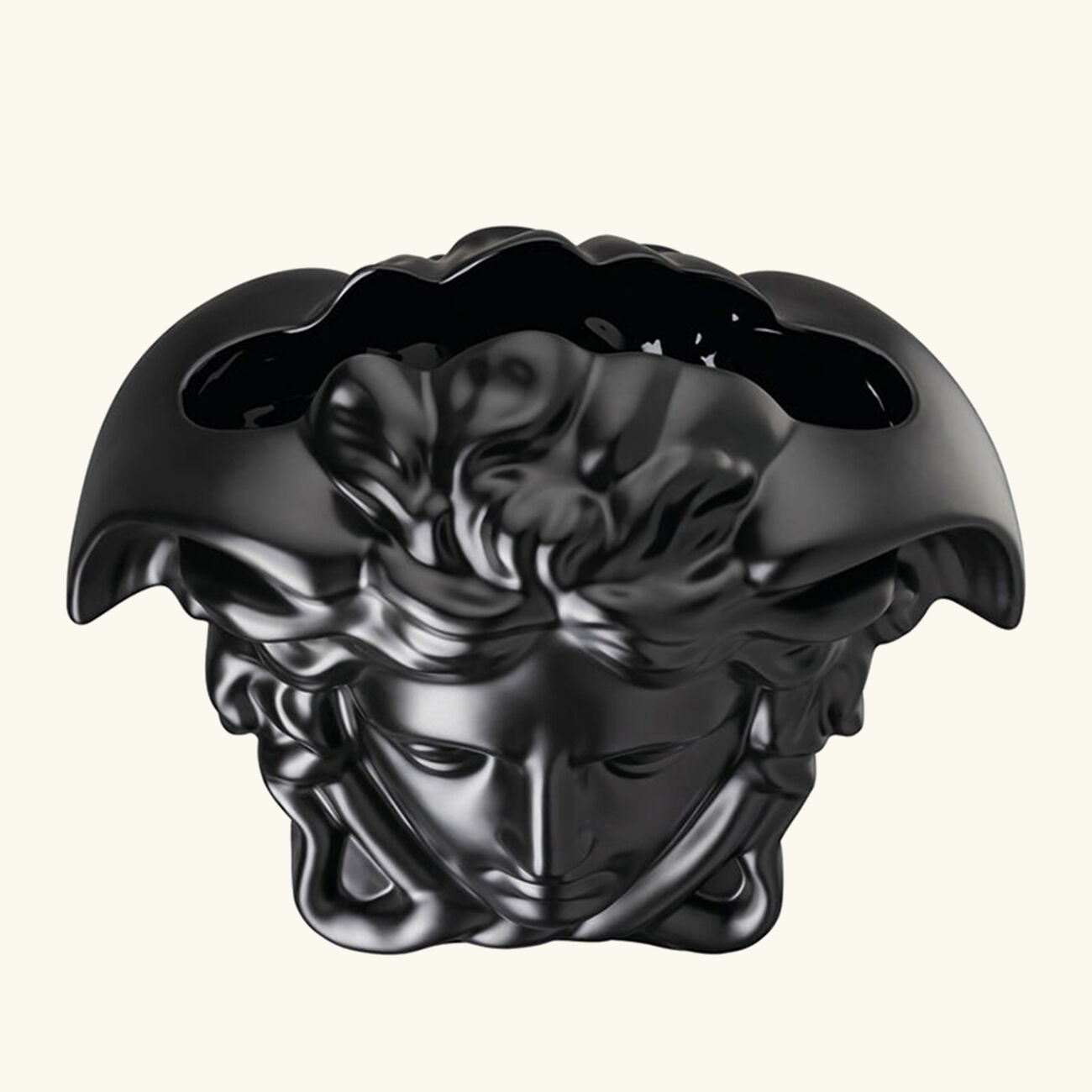 versace medusa grande vase medium black