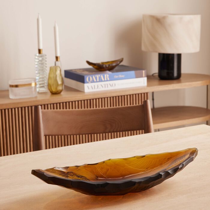 لاليك قطعة الديكور تيرامينيرال سيلكس كبيرة عنبرية