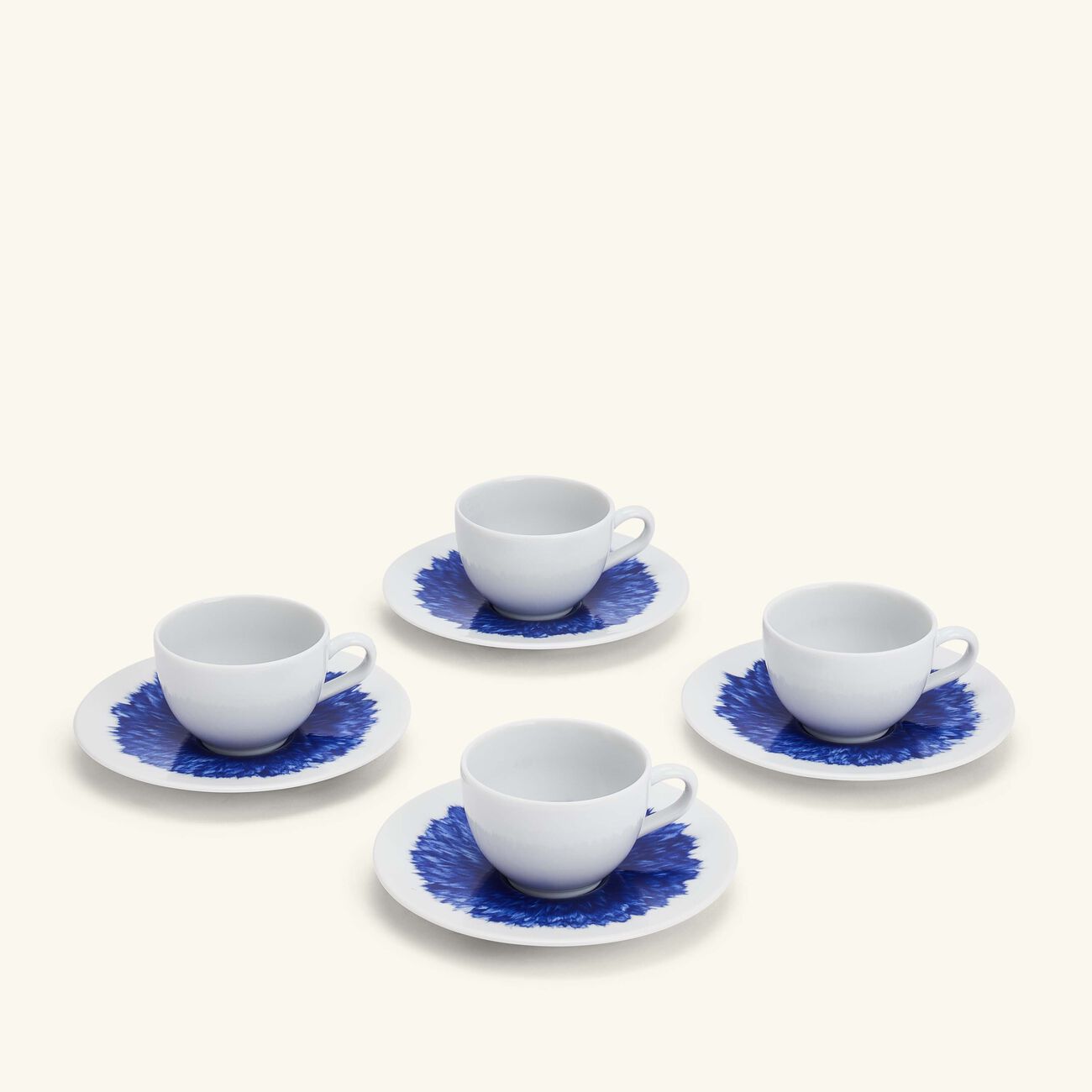 In Bloom Cup & Saucer Blue Set Of 4 bernardaud in bloom cup saucer blue set of 4