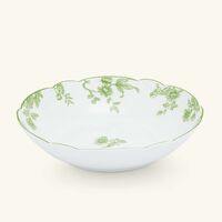 bernardaud albertine soup plate round green 19cm
