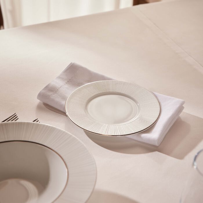 bernardaud silva bread   butter plate round silver 16cm