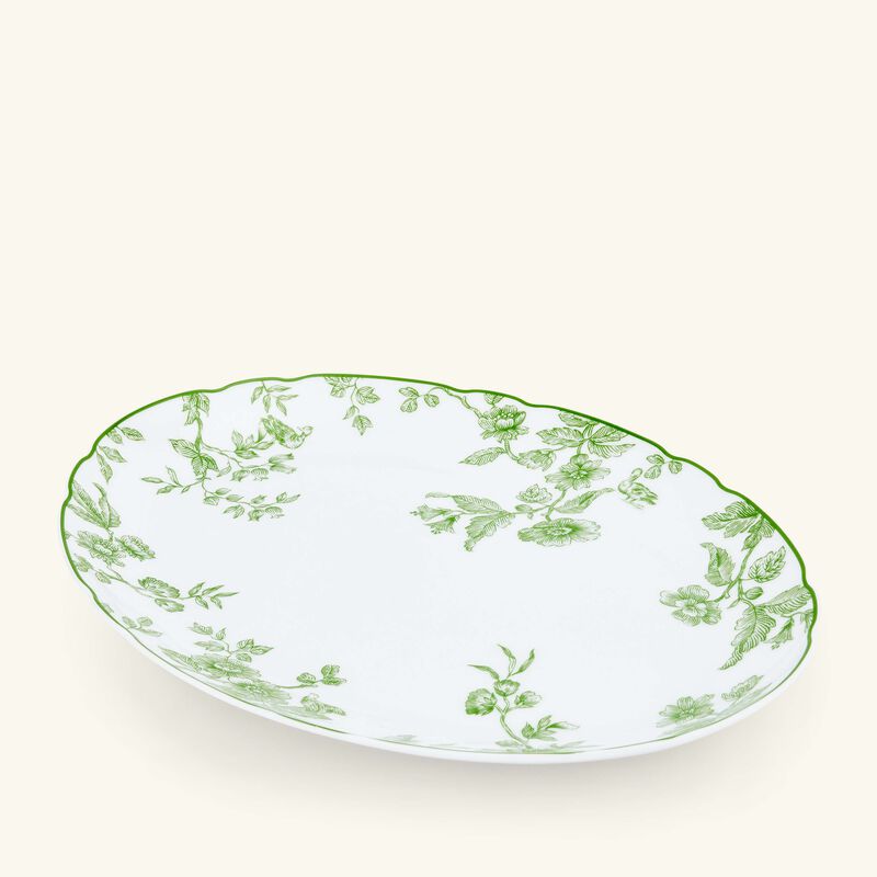 برناردو طبق ألبيرتين بيضاوي الشكل أخضر 33 سم