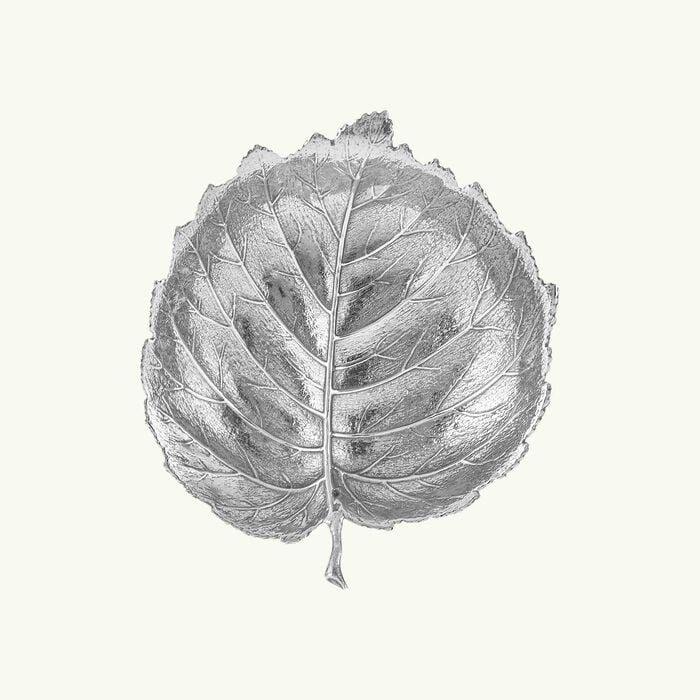 buccellati hazelnut leaf bowl small silver
