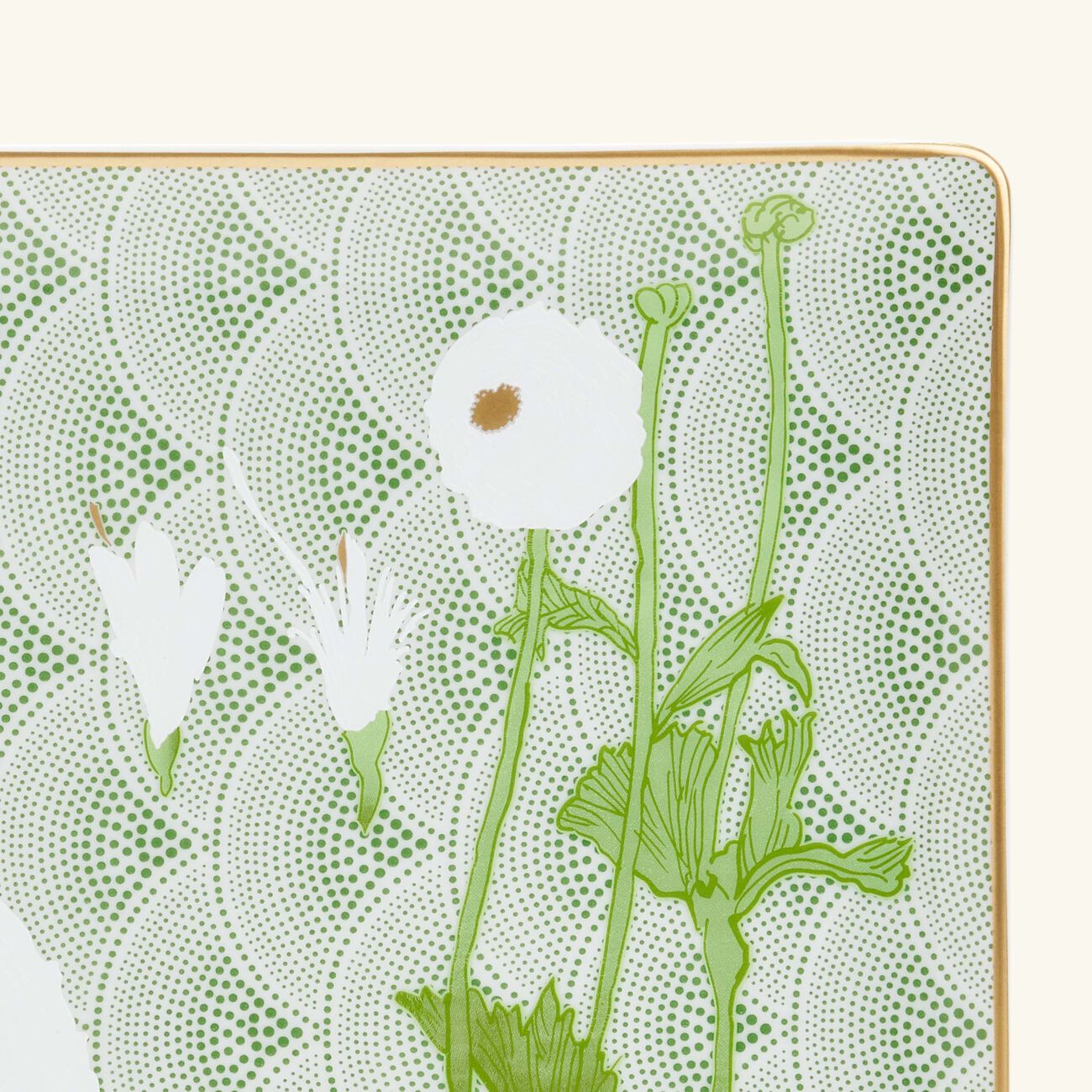 Praiana Tray Rectangular Small Green bernardaud praiana tray rectangular small green