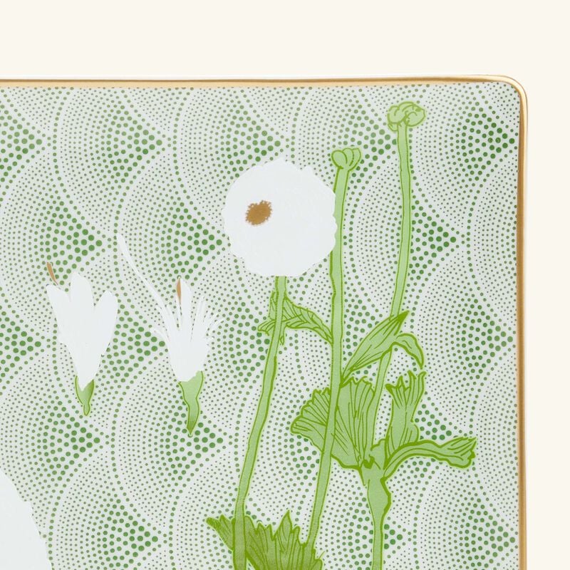 Praiana Tray Rectangular Small Green bernardaud praiana tray rectangular small green