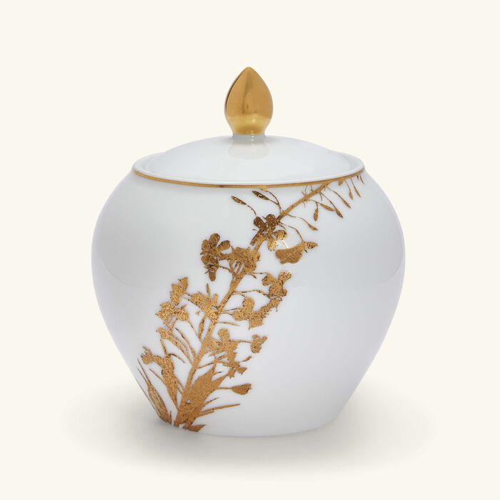bernardaud vegetal or sugar bowl gold
