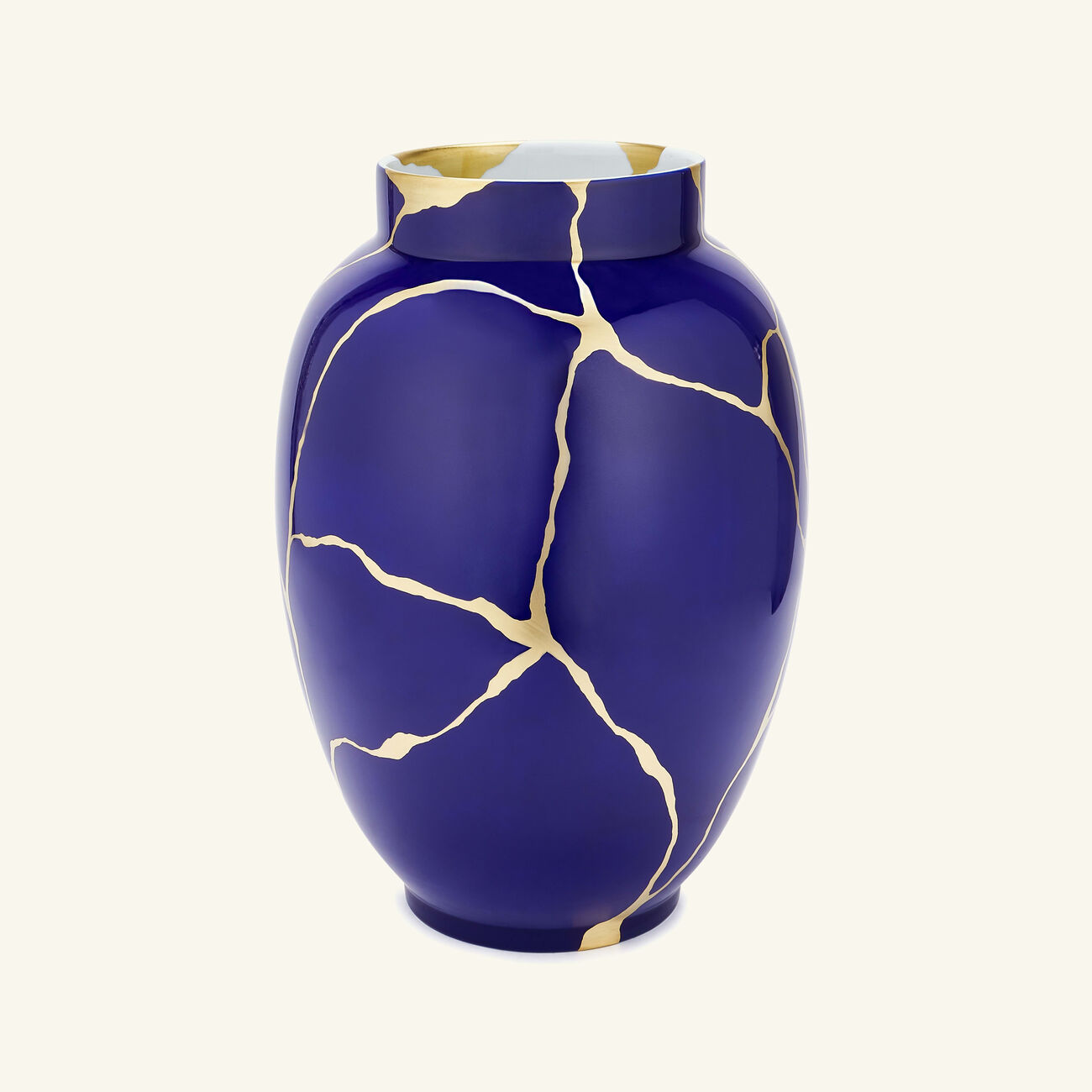 bernardaud kintsugi cobalt vase small blue