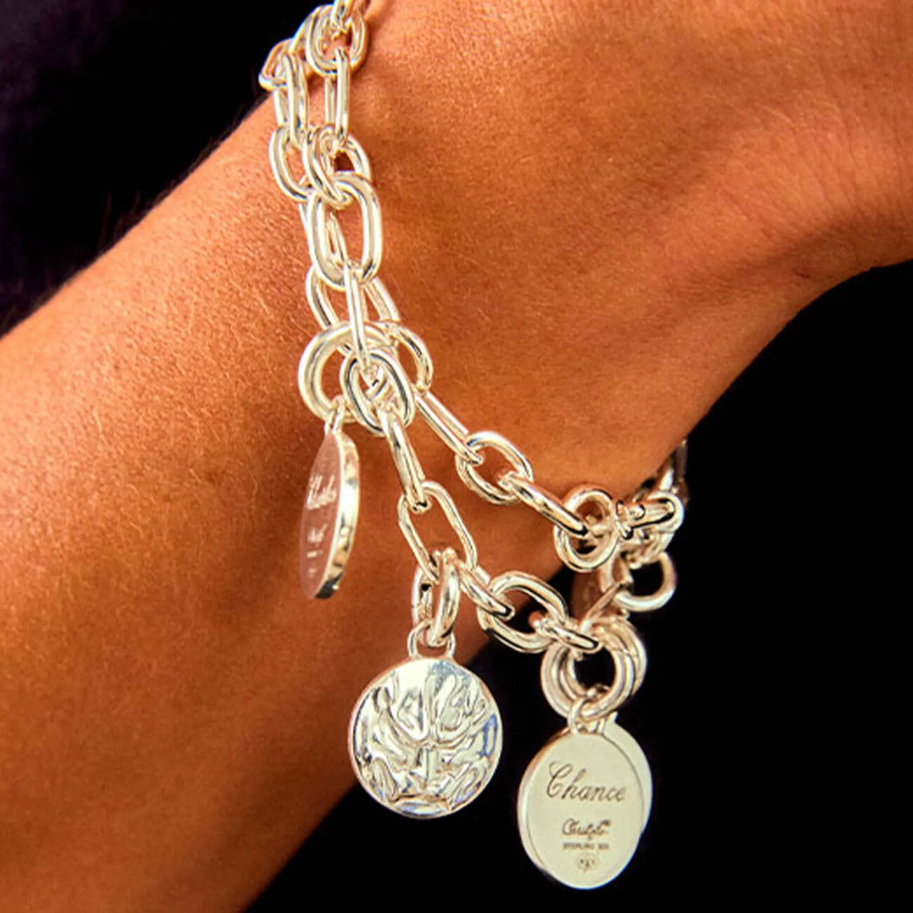 Chri-Chri Chain Bracelet Sterling Silver Size 1 christofle chri chri chain bracelet sterling silver size 1