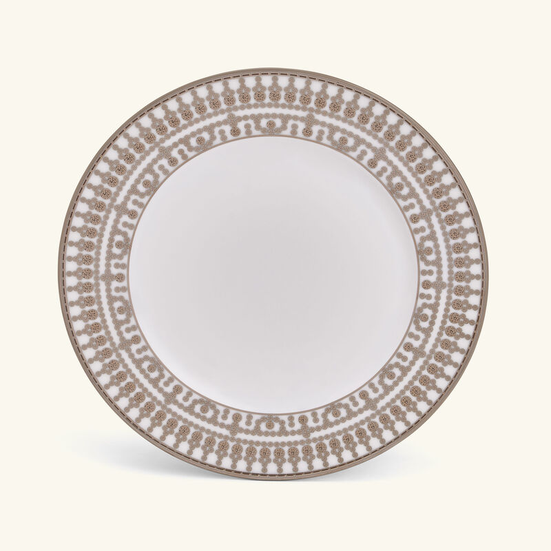 هافيلاند طبق الحلويات تيارا دائري باللون الفضي 22 سم