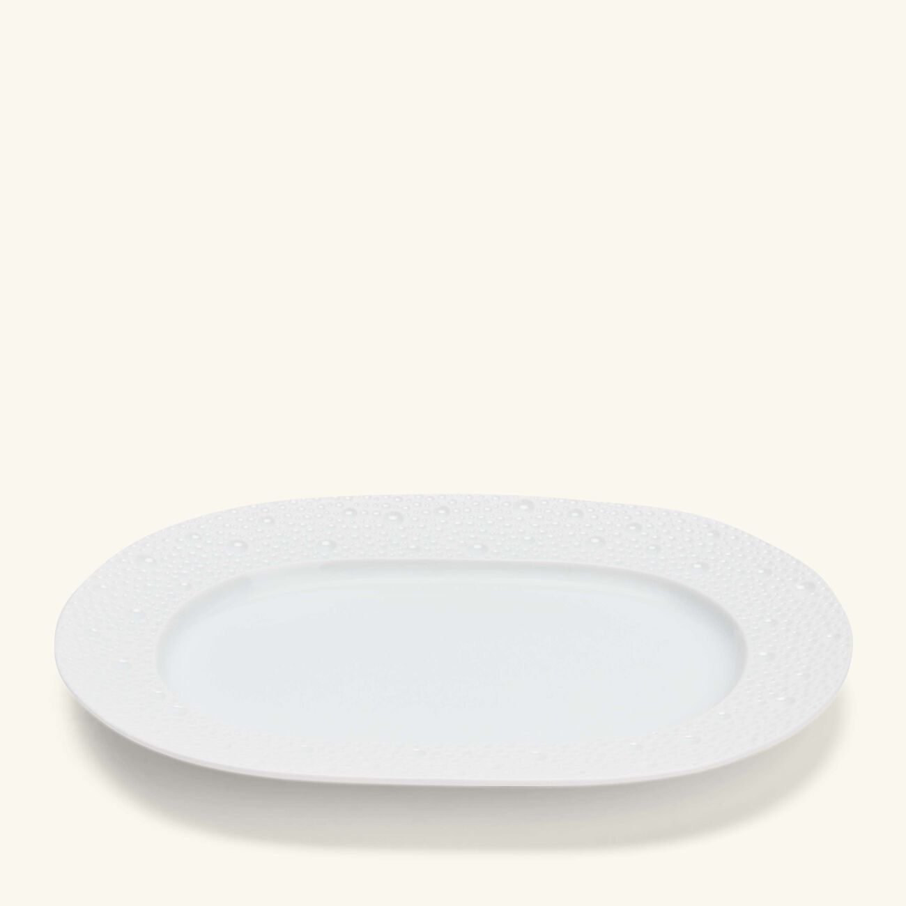 bernardaud ecume serving platter oval white 21cm