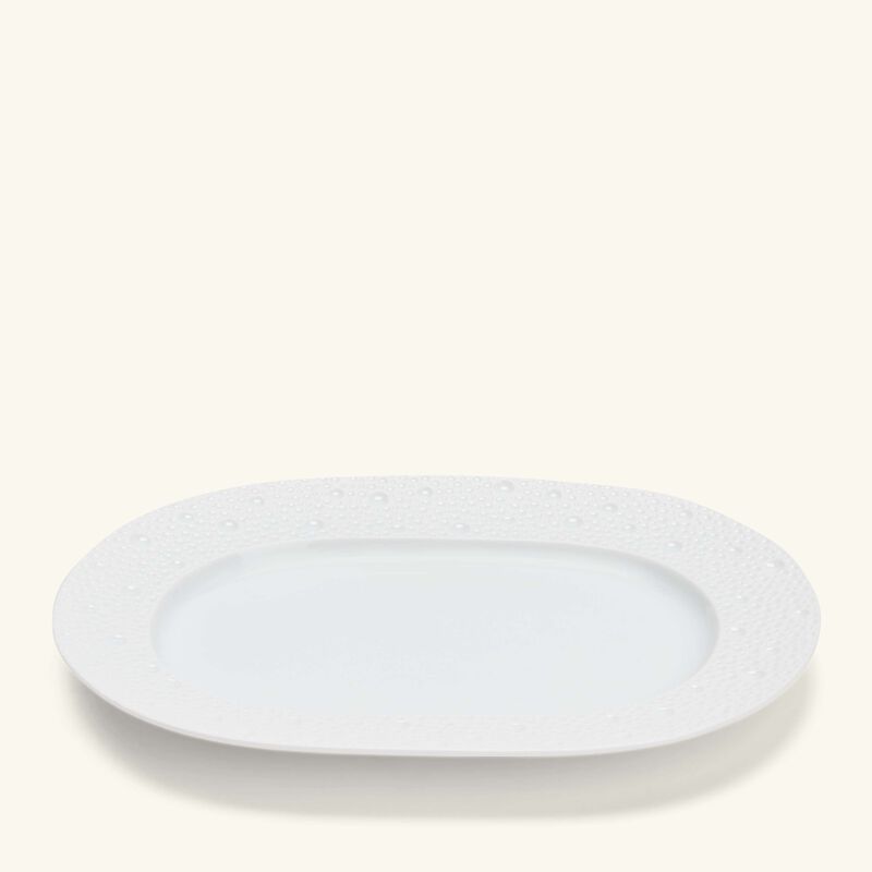 bernardaud ecume serving platter oval white 21cm
