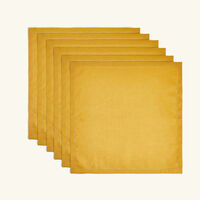 Feliz Napkin Yellow Set Of 6 catherine denoual feliz napkin yellow set of 6