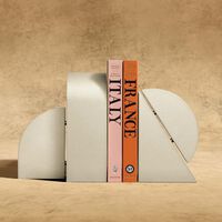 Stone Left Cubist Bookend assouline stone left cubist bookend