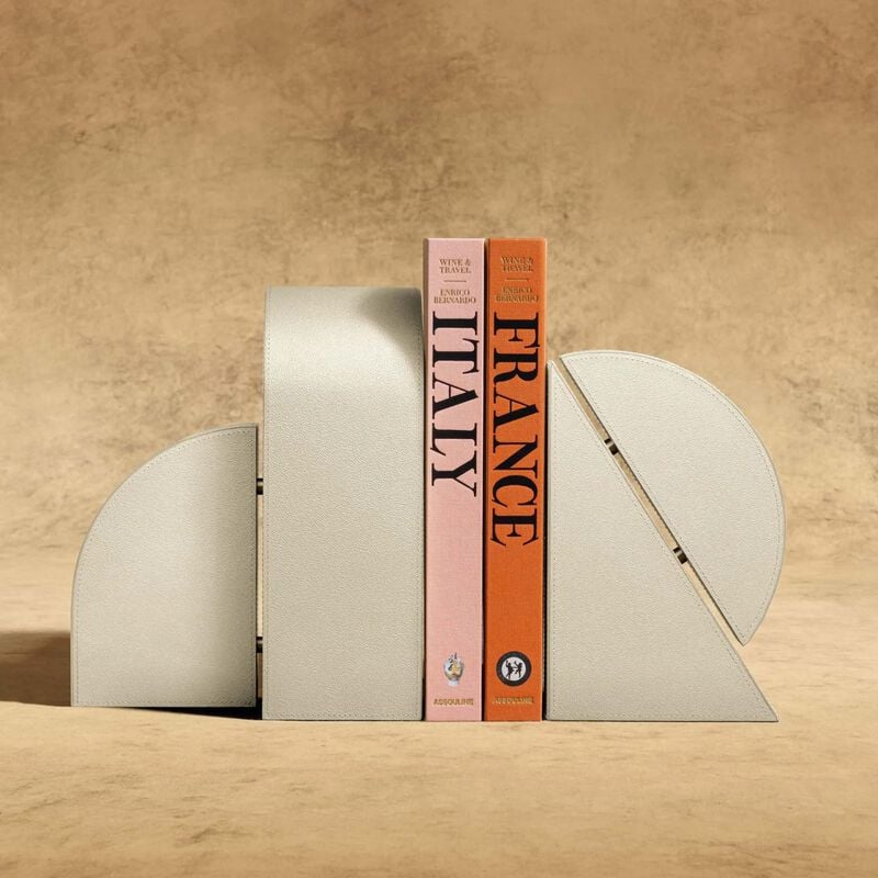 Stone Left Cubist Bookend assouline stone left cubist bookend