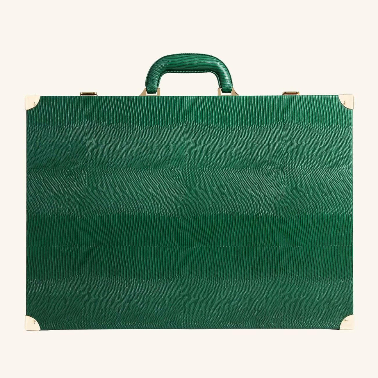 Bottle Green Lizard Backgammon Set vido bottle green lizard backgammon set