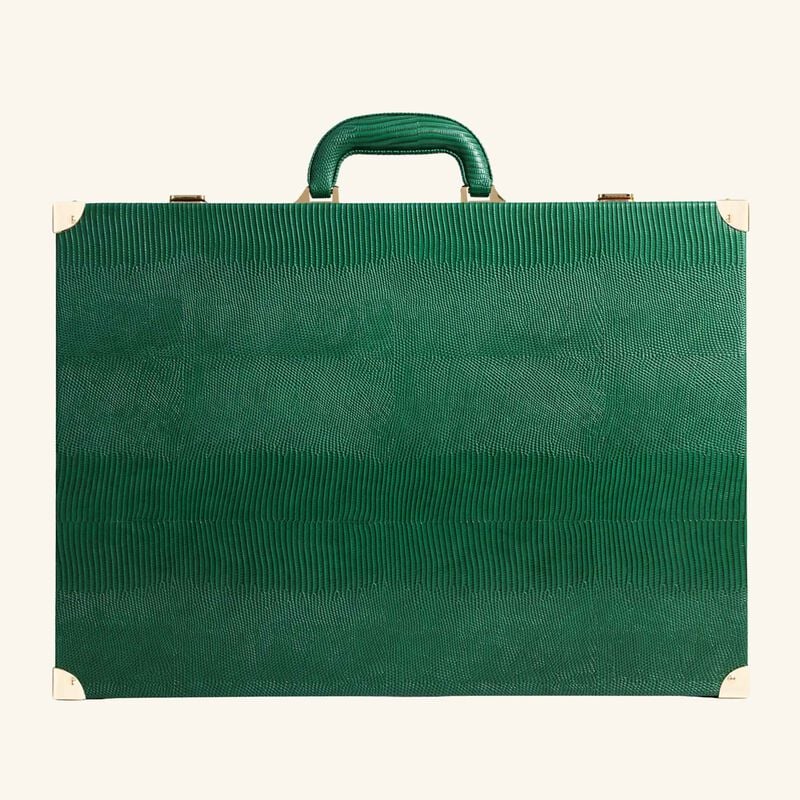 Bottle Green Lizard Backgammon Set vido bottle green lizard backgammon set