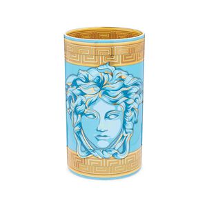 Medusa Amplified Blue Coin Vase, medium