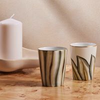 marie daage handpainted drinking glass green