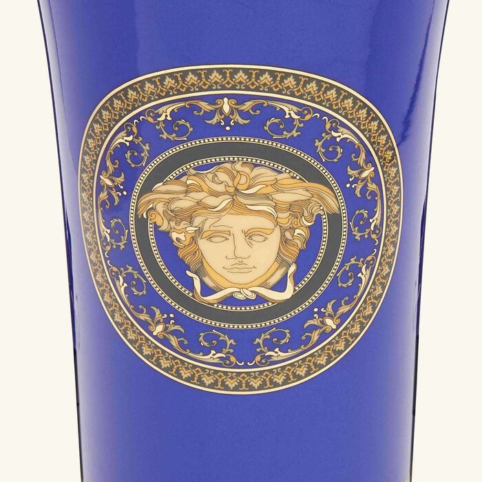 versace medusa vase small blue