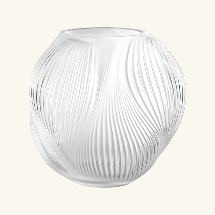 lalique alize vase small clear