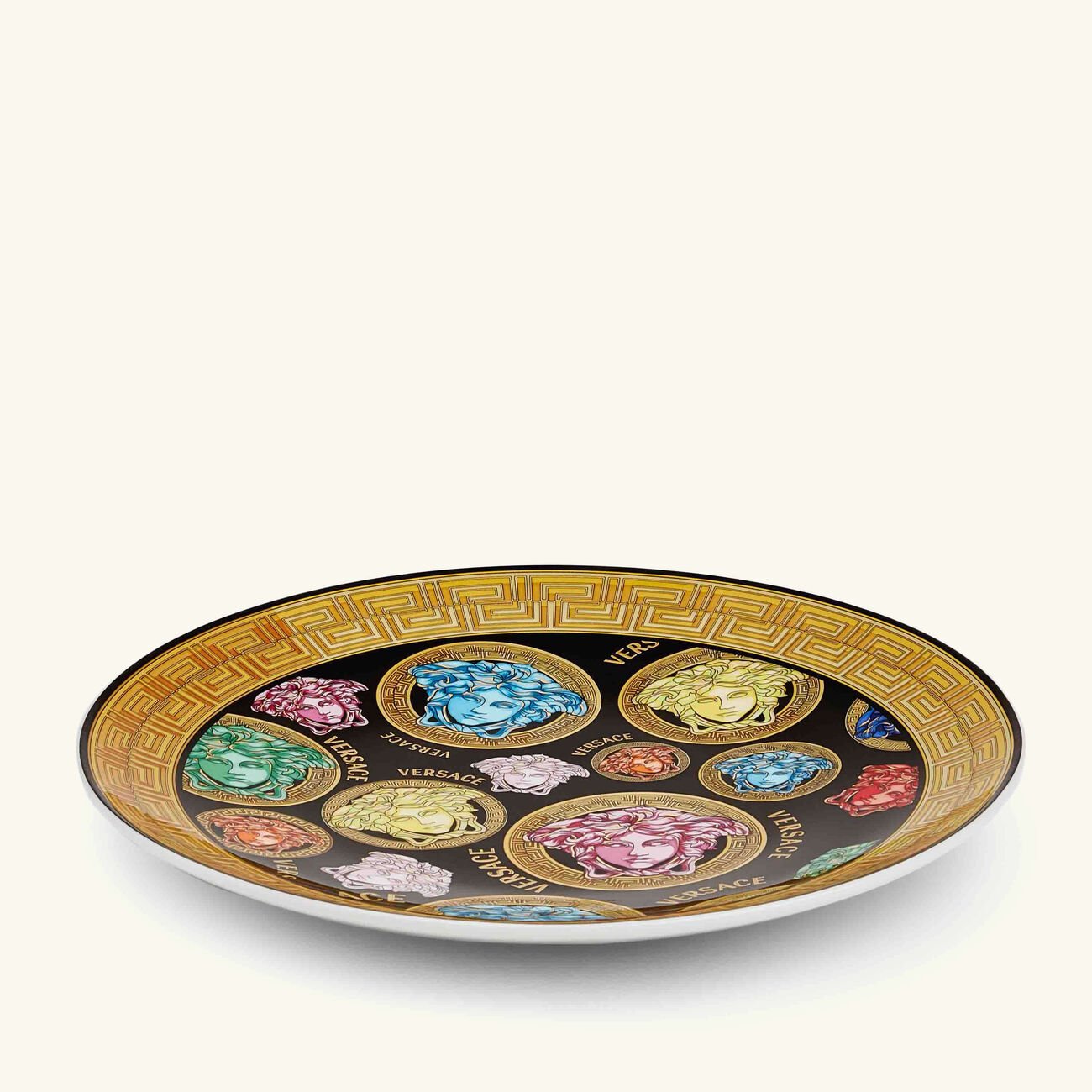 Medusa Amplified Bread & Butter Plate Round Green 17cm versace medusa amplified bread butter plate round green 17cm